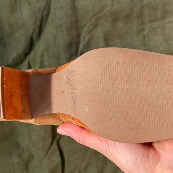 NEW with BOX Seychelles Patchwork Suede Boot - Picture 3 of 4